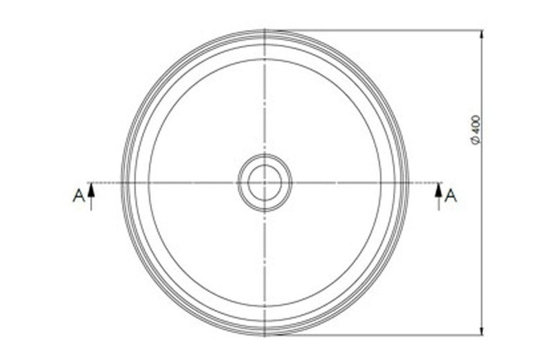 Harmony Titus 400mm Round Washbowl - White