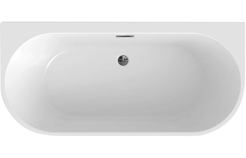 Harmony Soltaire Freestanding 1700x750x570mm 0TH Bath - White