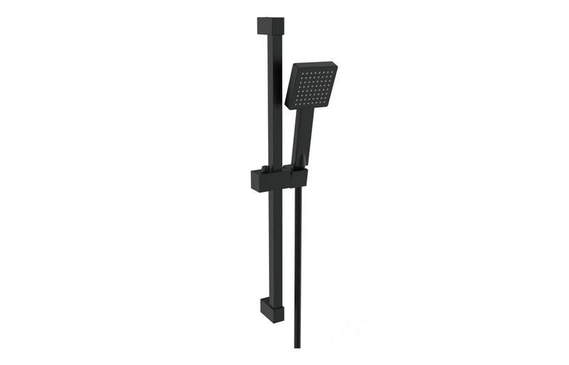 Harmony Square Slider Rail Kit & Single Mode Handset - Matt Black