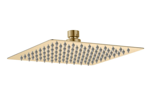 Harmony 200mm Square Showerhead - Brushed Brass