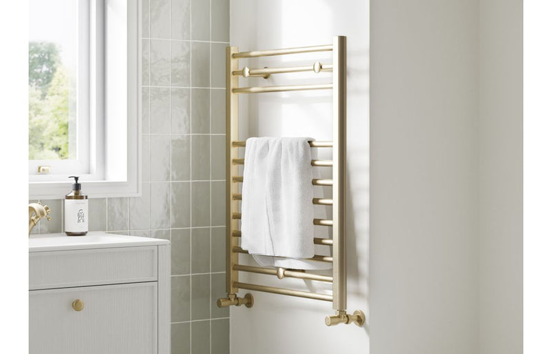 Harmony Serena Straight 30mm Ladder Radiator (500X1200X30mm) - Brushed Brass