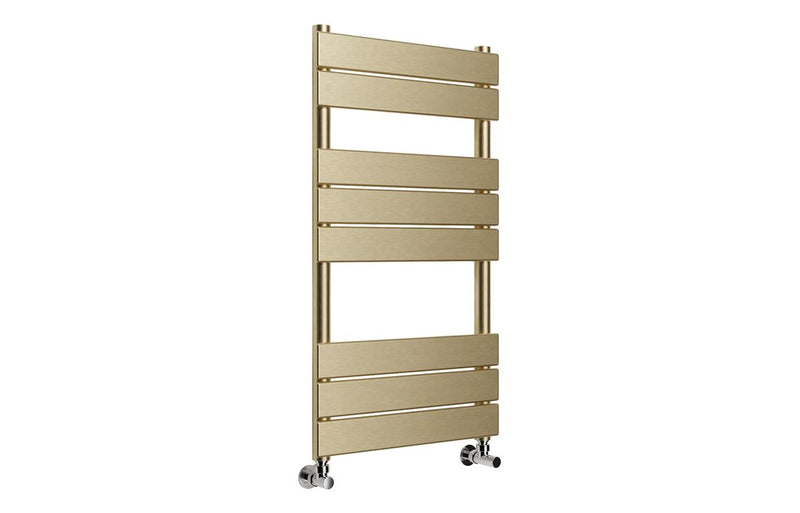 Harmony Ava Square Ladder Radiator (500x840mm) - Brushed Brass