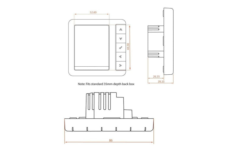 Harmony Digital Programmable Thermostat - White