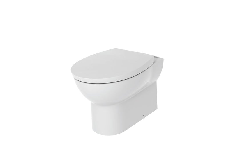 Harmony Sansa Rimless Back To Wall WC & Soft Close Seat - White