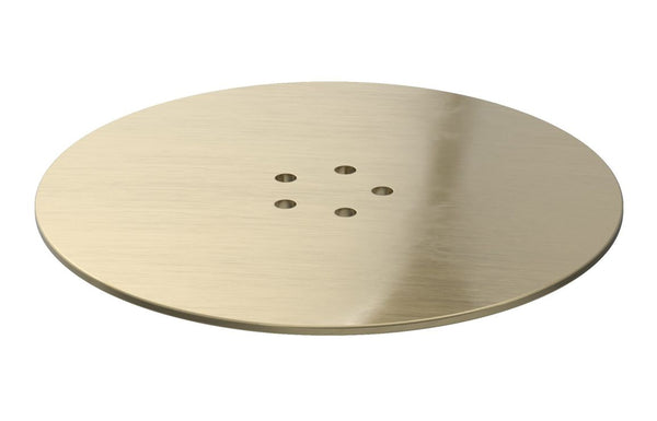 AquaLuxe Low Profile Tray Waste Cover - Brushed Brass