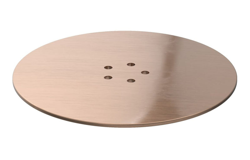 AquaLuxe Low Profile Tray Waste Cover - Brushed Bronze