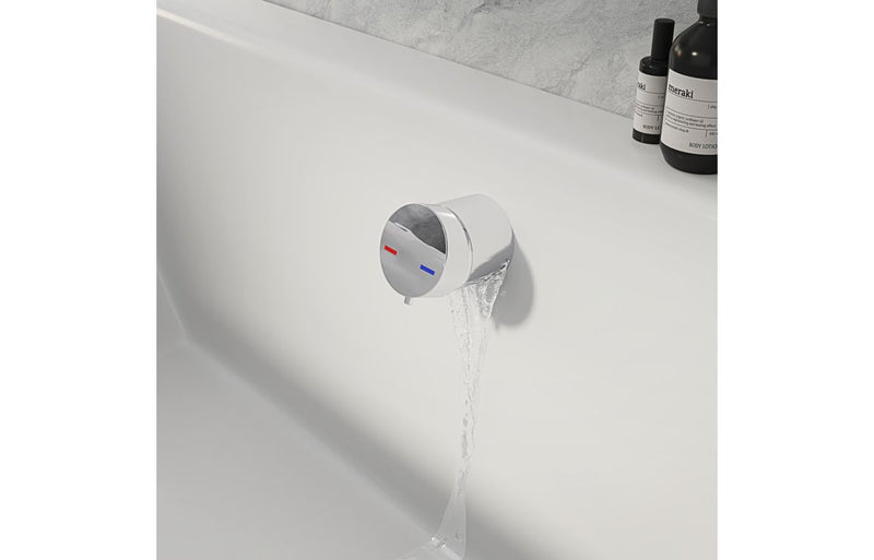 Harmony Bath Overflow Filler with Integrated Valve - Black