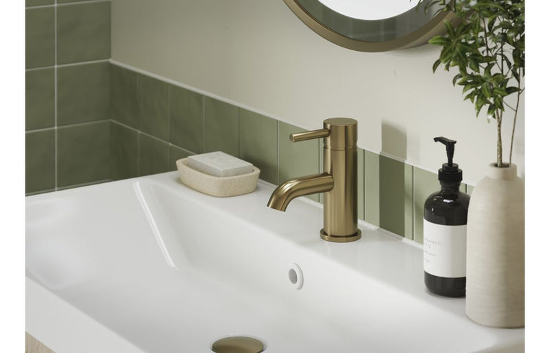 Harmony Ella Basin Mixer & Waste - Brushed Bronze