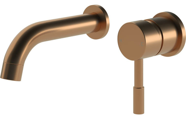 Harmony Ella Wall Mounted Basin Mixer - Brushed Bronze