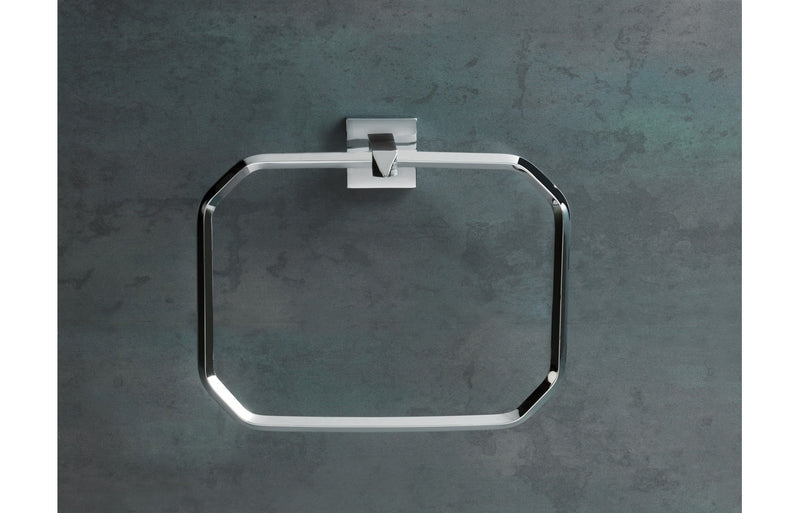 Mia Towel Ring - Chrome