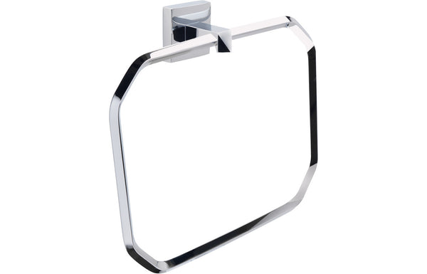 Mia Towel Ring - Chrome