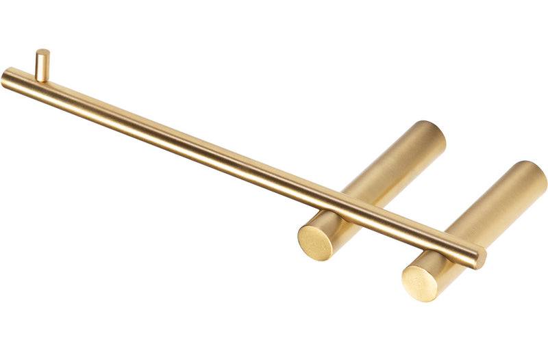 Hilton Toilet Roll Holder - Brushed Brass