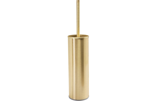 Hilton Wall Mounted Toilet Brush Holder - Brushed Brass