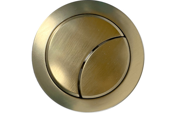 Ohio Push Button Rod - Brushed Brass