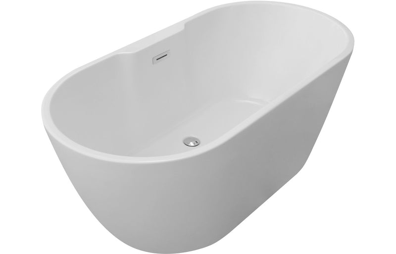 Foxham Free Standing 1550x745x580mm 0TH Bath - White