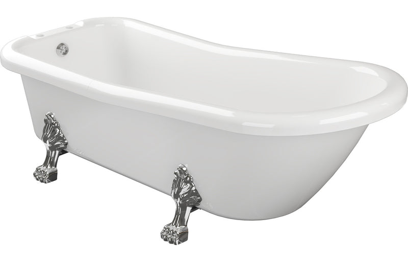 Amber Free Standing 1530x670x760mm 2TH Bath with Feet