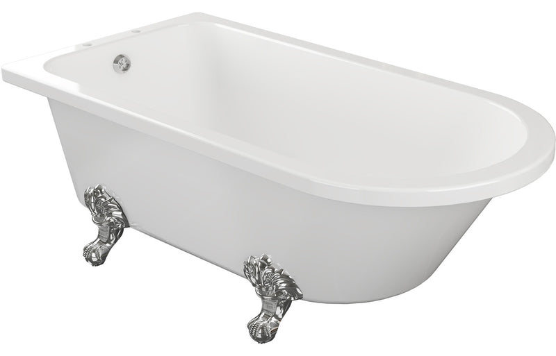 Vania Free Standing 1700x750x650mm 2TH Corner Bath with Feet