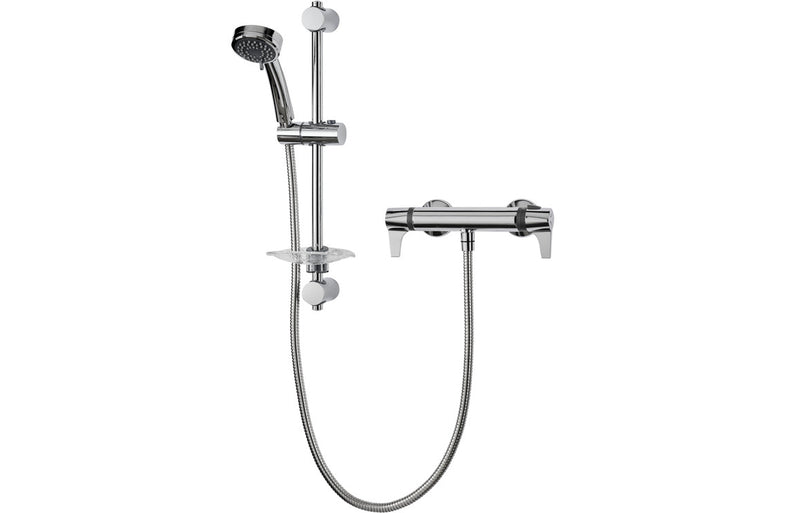 Triton Exe Lever Cool Touch Bar Mixer Shower - Chrome