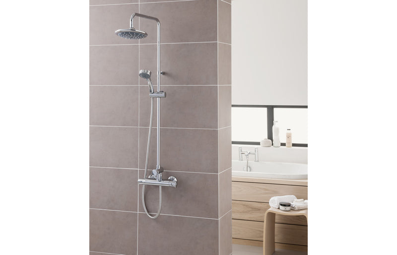 Triton Dene Thermostatic Bar Mixer Shower with Diverter - Chrome