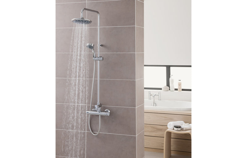 Triton Dene Thermostatic Bar Mixer Shower with Diverter - Chrome