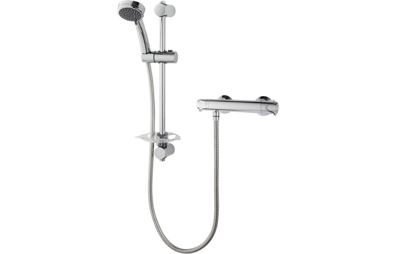 Triton Dene Cool-Touch Thermostatic Bar Mixer Shower - Chrome