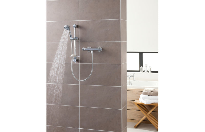 Triton Dene Cool-Touch Thermostatic Bar Mixer Shower - Chrome