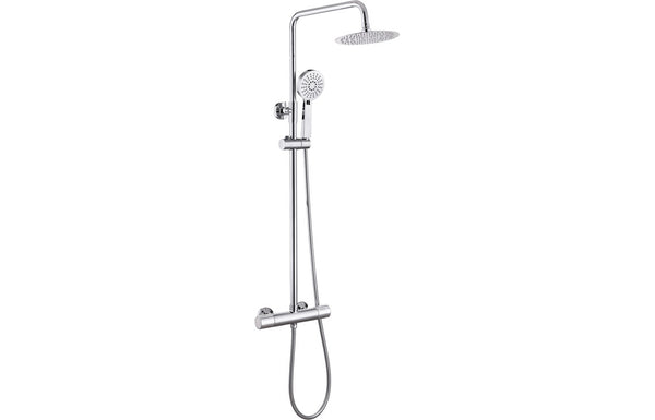 Bronte Cool-Touch Thermostatic Mixer Shower with Riser and Overhead Kit