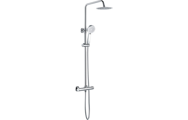 Kai Thermostatic Bar Mixer with Riser and Overhead Kit