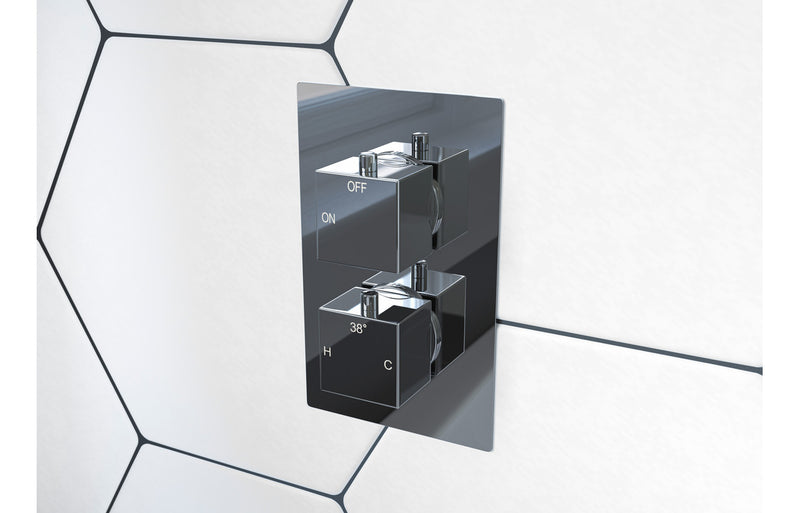 Amber Thermostatic Three Outlet Triple Shower Valve