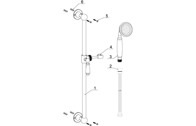 Albi Traditional Round Slide Rail Kit