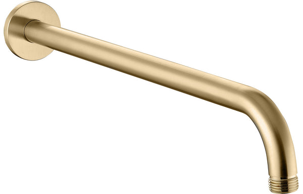 Nassau 320mm Round Shower Arm - Brushed Brass