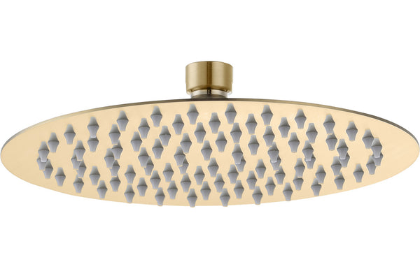 Gladstone 250mm Round Showerhead - Brushed Brass