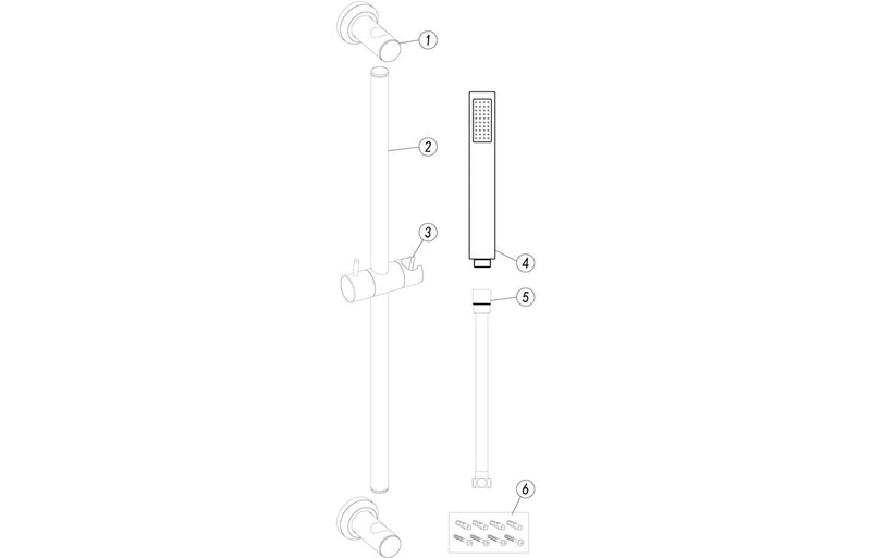 Huxley Slider Rail and Kit - Brushed Brass