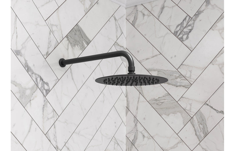 Lannister Modern Showerhead - Matt Black