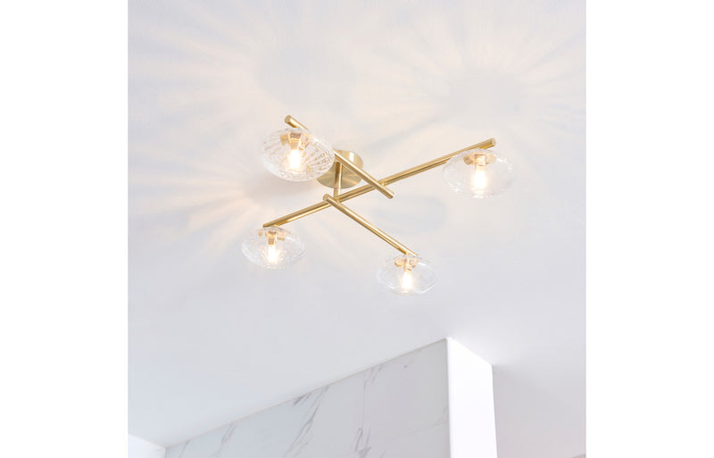 Europa Ceiling Light - Brushed Brass