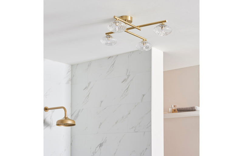 Europa Ceiling Light - Brushed Brass