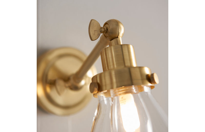 Sandor Wall Light - Brushed Brass