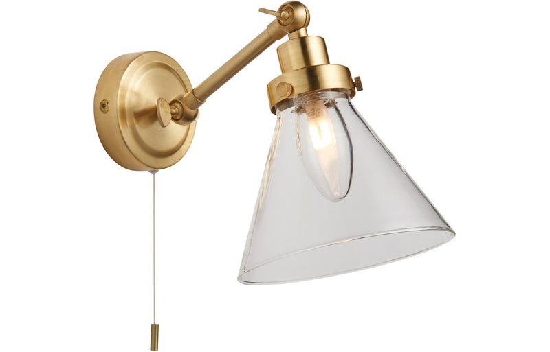 Sandor Wall Light - Brushed Brass