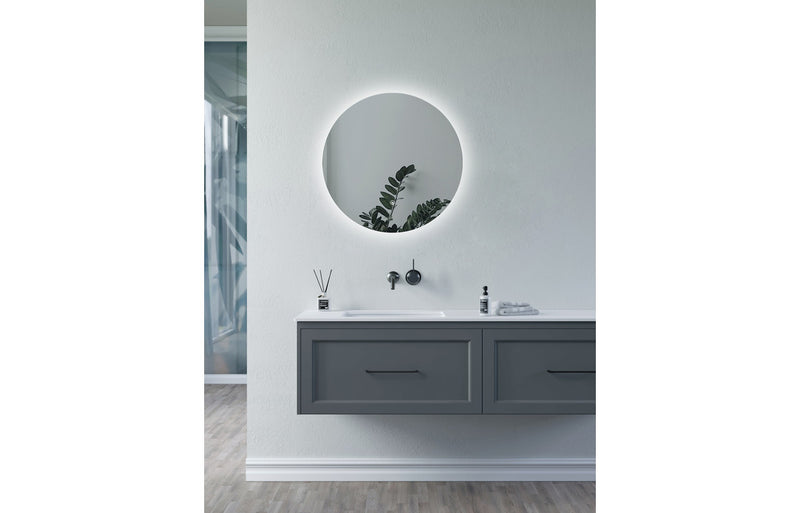 Trajan 600mm Round Back-Lit LED Mirror