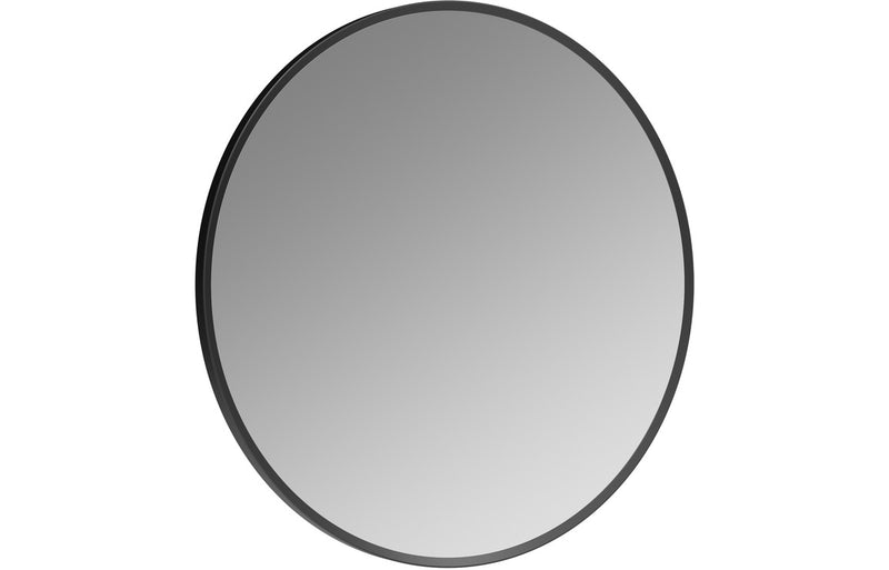 Cansu 600mm Round Mirror - Matt Black