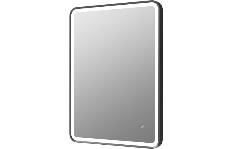 Nachi 600mm Rectangle Front-Lit LED Mirror - Matt Black