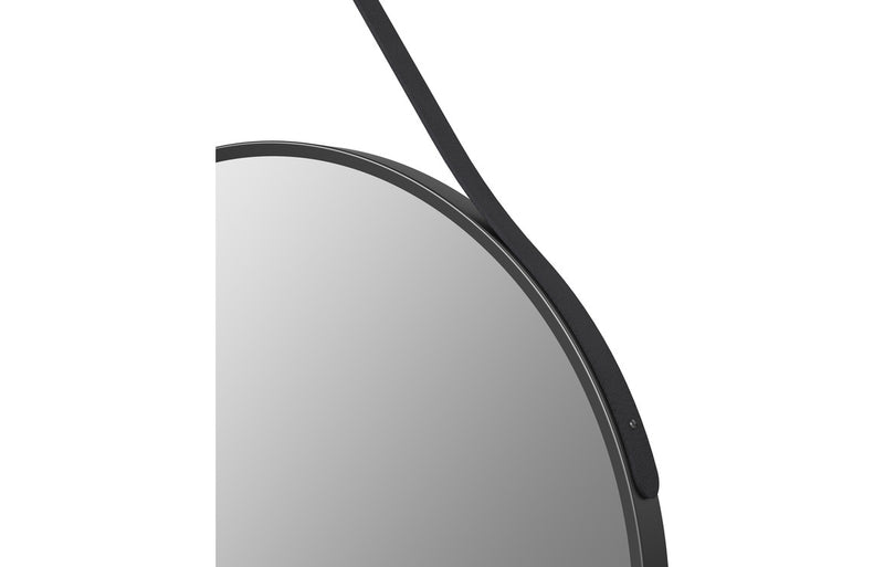 Jenny 600mm Round Mirror - Matt Black