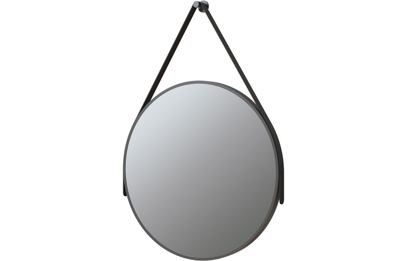 Jenny 600mm Round Mirror - Matt Black