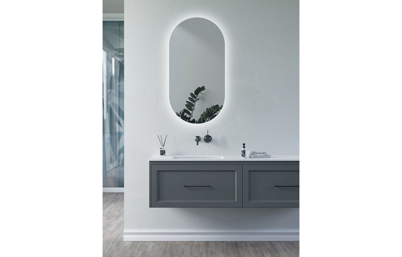 Trajan 400mm Oblong Back-Lit LED Mirror