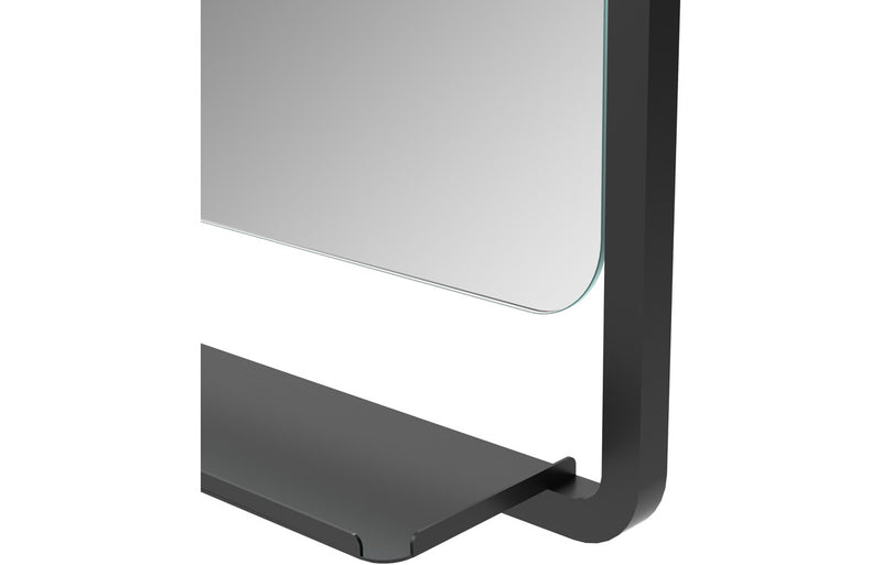 Cuba 500mm Rectangle Mirror with Shelf