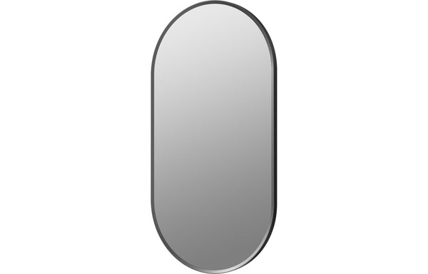 Cansu 800x400mm Oblong Mirror - Matt Black