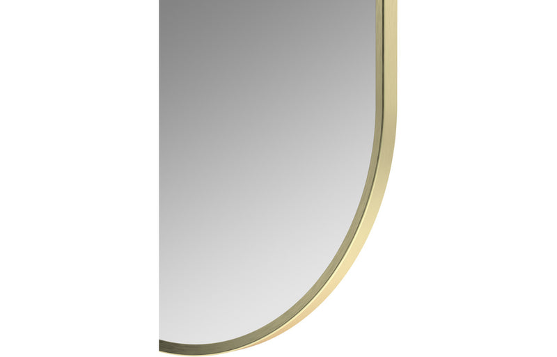 Cansu 800x400mm Oblong Mirror - Brushed Brass