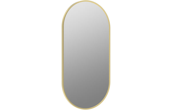 Cansu 800x400mm Oblong Mirror - Brushed Brass