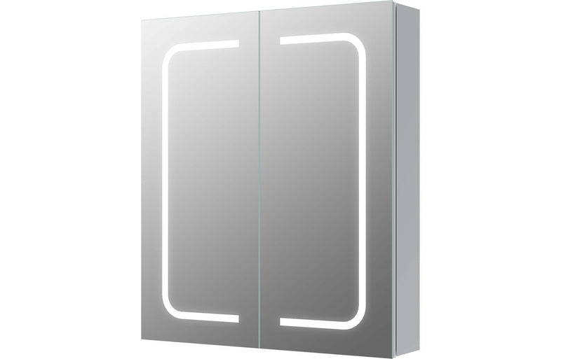 Victoria 600mm 2 Door Front-Lit LED Mirror Cabinet