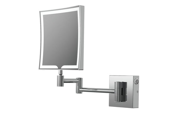 Reef Square LED Cosmetic Mirror - Chrome